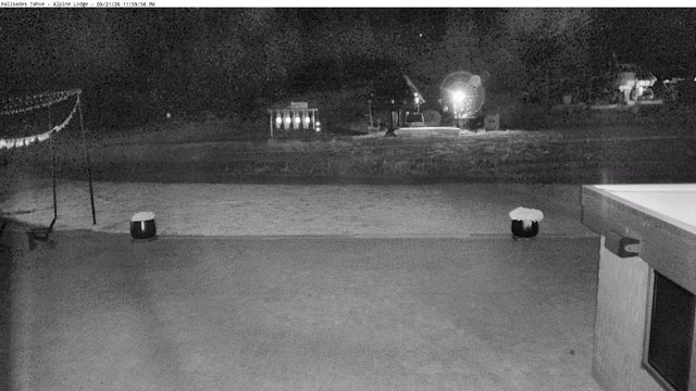 time-lapse frame, Palisades Tahoe Alpine Lodge Base Area webcam