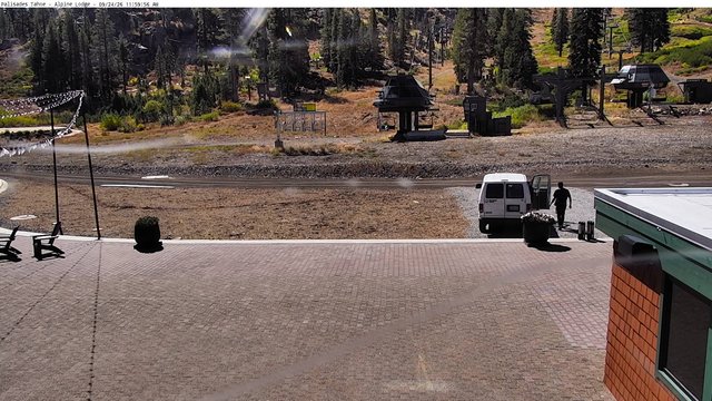 view from Palisades Tahoe Alpine Lodge Base Area on 2026-09-24