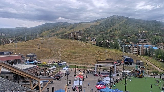 view from Steamboat Gondola Square Clock Tower on 2026-09-12