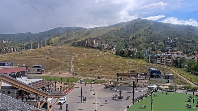 view from Steamboat Gondola Square Clock Tower on 2026-09-22