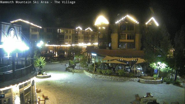time-lapse frame, Mammoth Village webcam