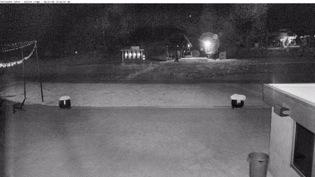 time-lapse frame, Palisades Alpine Lodge webcam