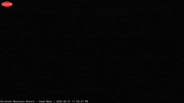time-lapse frame, Stratton Snow Bowl webcam