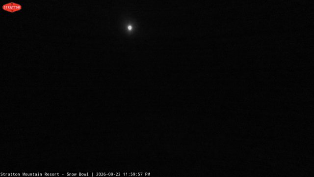 time-lapse frame, Stratton Snow Bowl webcam