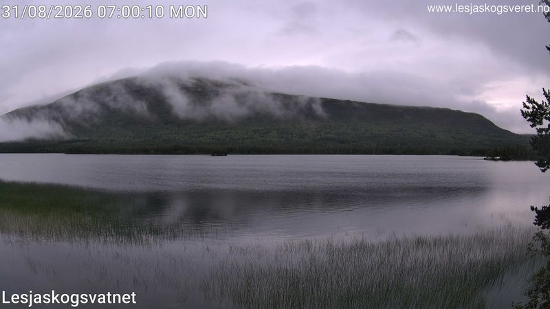 time-lapse frame, Lesjaskogsvatnet webcam