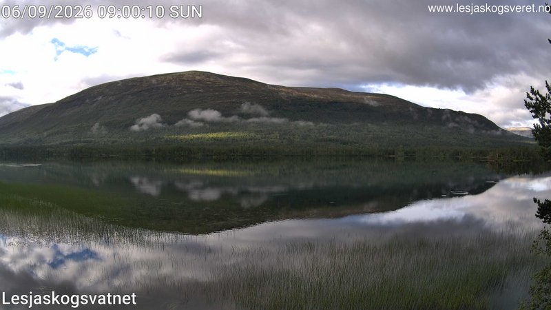 time-lapse frame, Lesjaskogsvatnet webcam