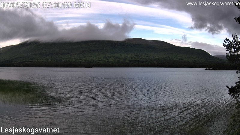 time-lapse frame, Lesjaskogsvatnet webcam