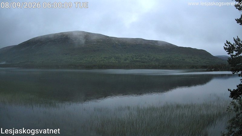 time-lapse frame, Lesjaskogsvatnet webcam