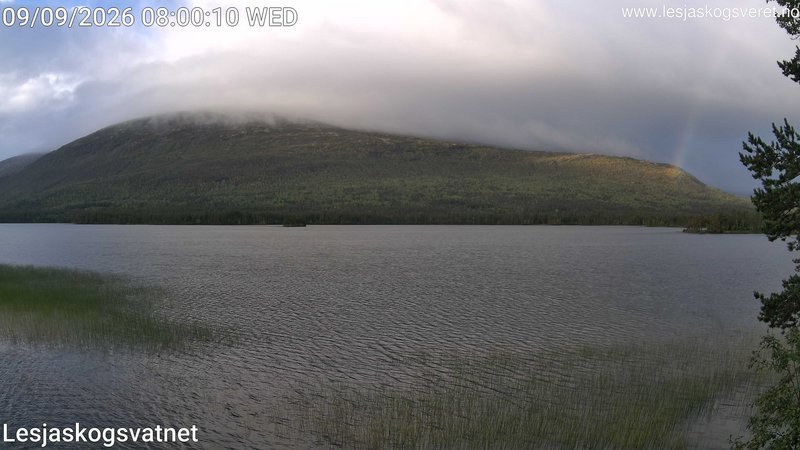 time-lapse frame, Lesjaskogsvatnet webcam