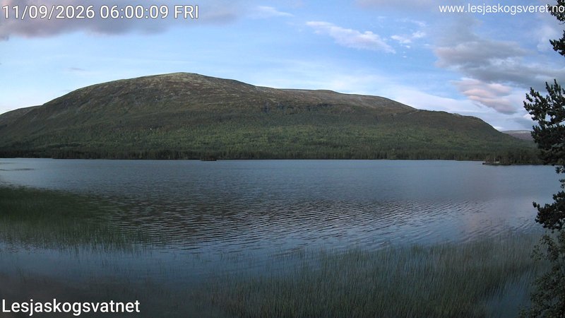 time-lapse frame, Lesjaskogsvatnet webcam