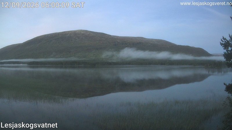 time-lapse frame, Lesjaskogsvatnet webcam
