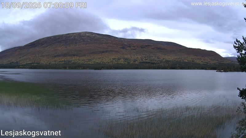 time-lapse frame, Lesjaskogsvatnet webcam