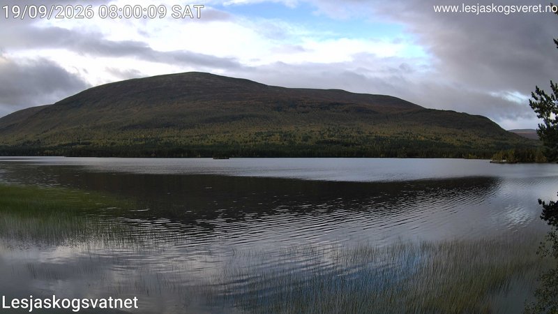 time-lapse frame, Lesjaskogsvatnet webcam