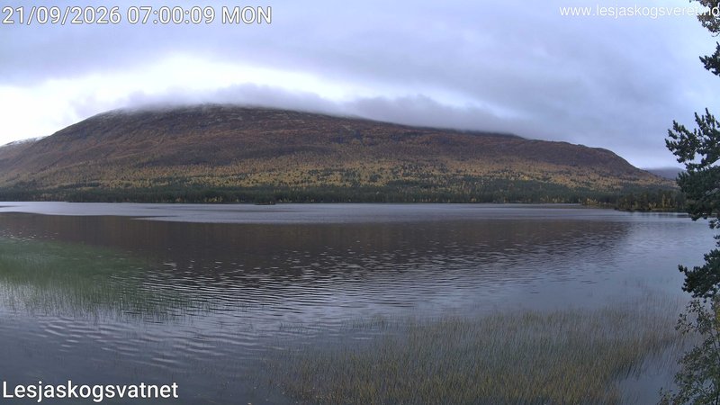 time-lapse frame, Lesjaskogsvatnet webcam