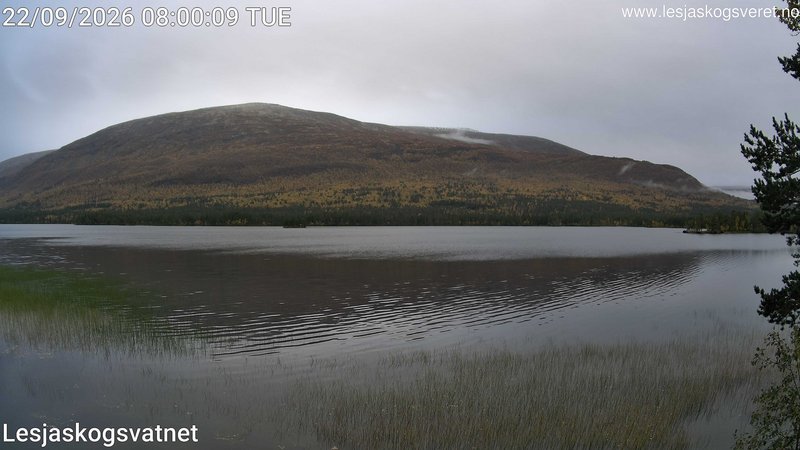 time-lapse frame, Lesjaskogsvatnet webcam