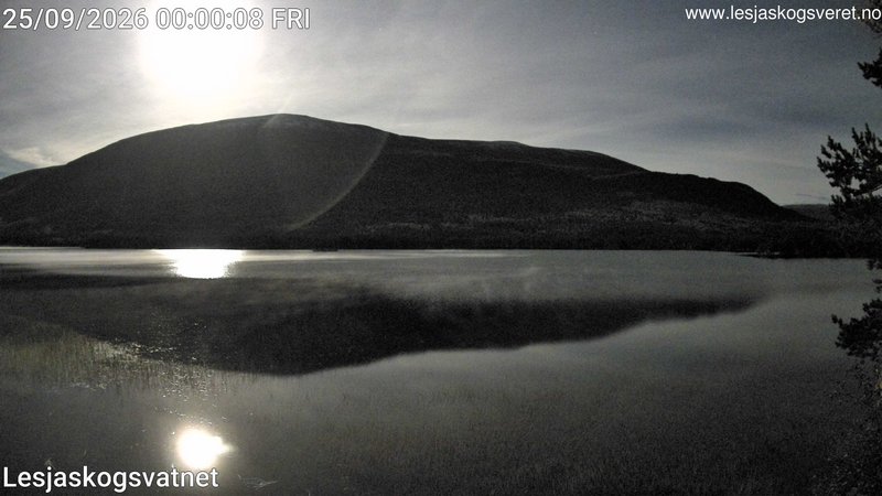 time-lapse frame, Lesjaskogsvatnet webcam