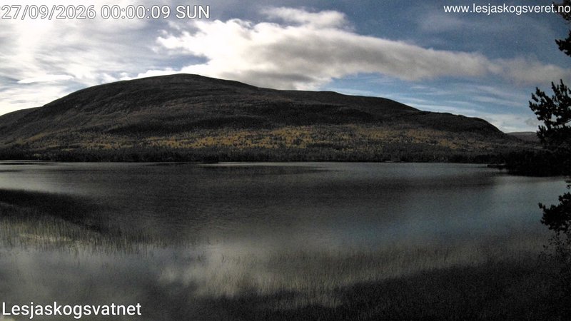 time-lapse frame, Lesjaskogsvatnet webcam