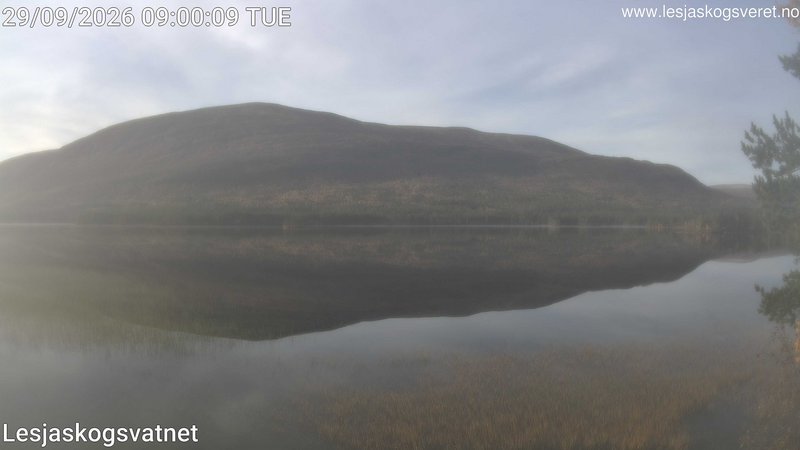 time-lapse frame, Lesjaskogsvatnet webcam