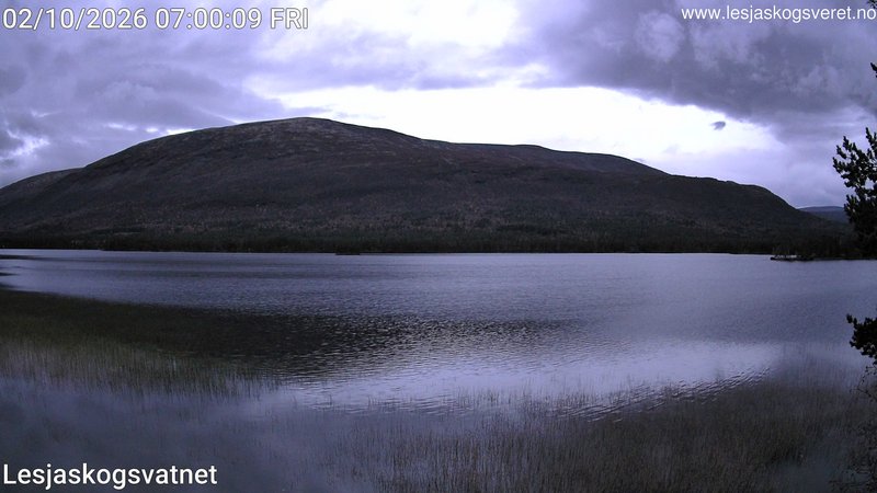 time-lapse frame, Lesjaskogsvatnet webcam