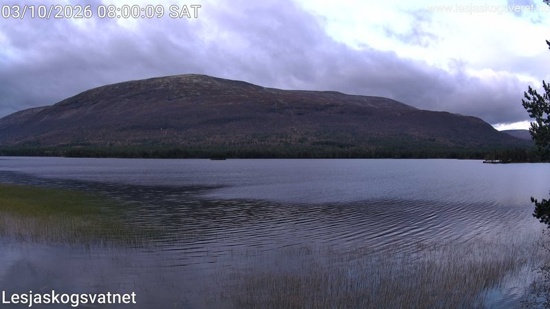 time-lapse frame, Lesjaskogsvatnet webcam