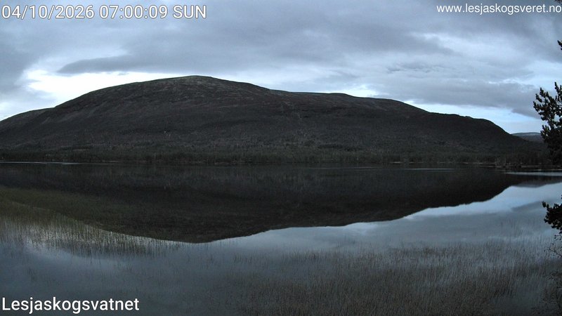 time-lapse frame, Lesjaskogsvatnet webcam