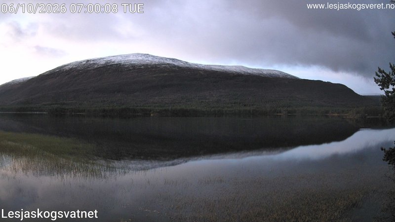 time-lapse frame, Lesjaskogsvatnet webcam