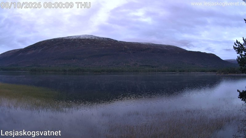 time-lapse frame, Lesjaskogsvatnet webcam