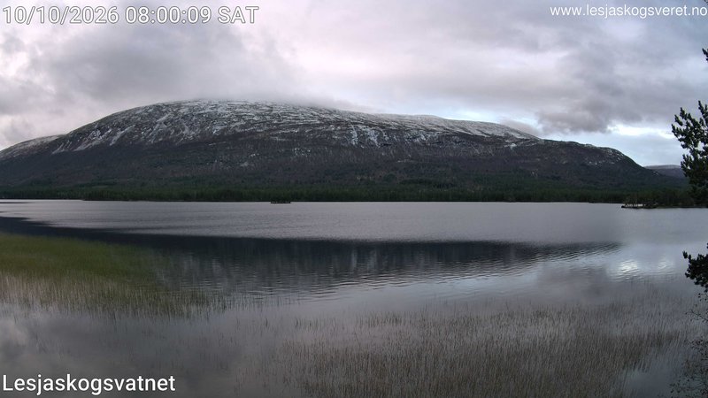 time-lapse frame, Lesjaskogsvatnet webcam