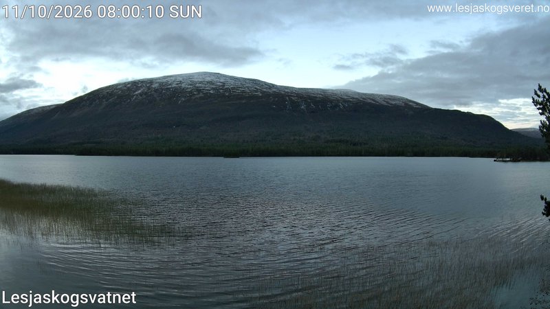 time-lapse frame, Lesjaskogsvatnet webcam