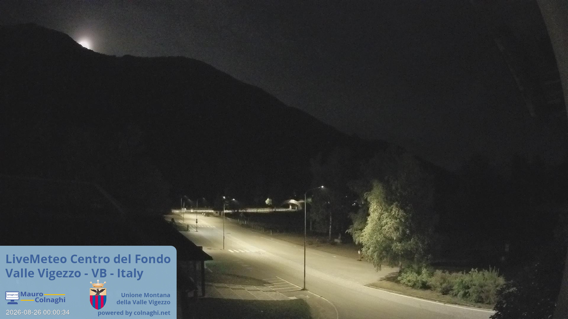 time-lapse frame, Unione Montana Valle Vigezzo webcam