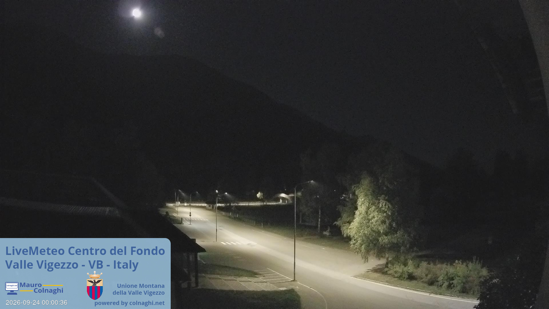 time-lapse frame, Unione Montana Valle Vigezzo webcam