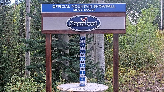 view from Steamboat Mid-Mountain Snow Stake on 2026-09-14
