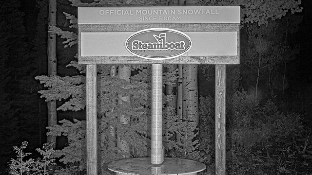 time-lapse frame, Steamboat Mid-Mountain Snow Stake webcam