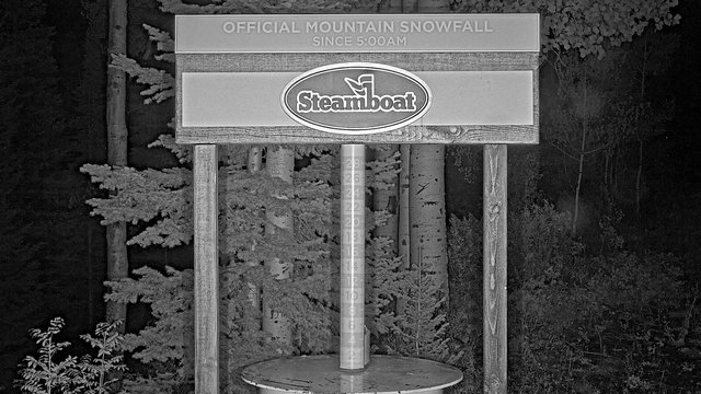 time-lapse frame, Steamboat Mid-Mountain Snow Stake webcam