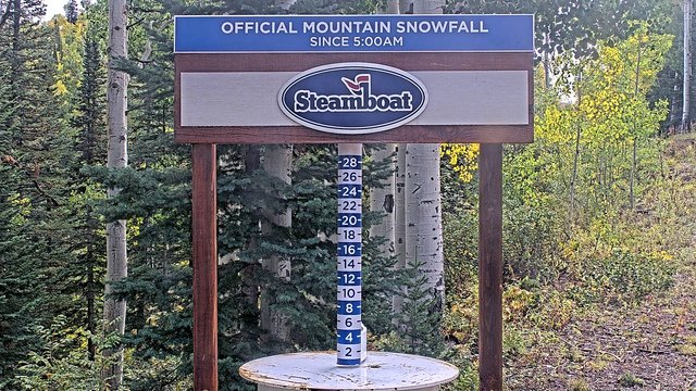 view from Steamboat Mid-Mountain Snow Stake on 2026-09-20