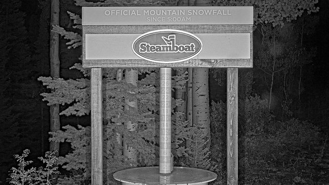 time-lapse frame, Steamboat Mid-Mountain Snow Stake webcam