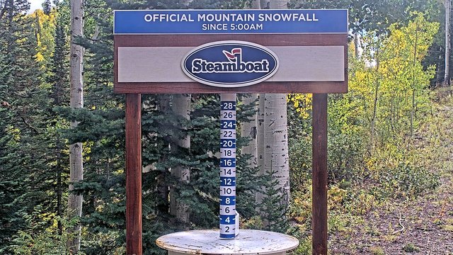 view from Steamboat Mid-Mountain Snow Stake on 2026-09-22