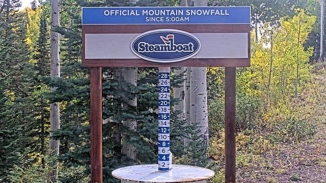 view from Steamboat Mid-Mountain Snow Stake on 2026-09-24