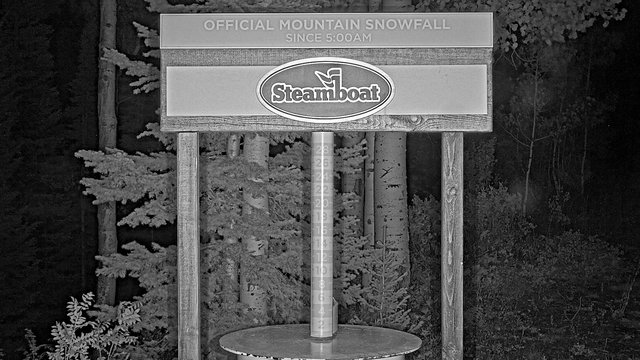 time-lapse frame, Steamboat Mid-Mountain Snow Stake webcam